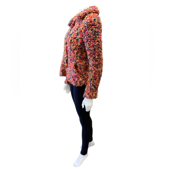 Desigual Putney Knitted Short Jumper Marbled Multi-Coloured Longsleeve Large - Picture 5 of 10